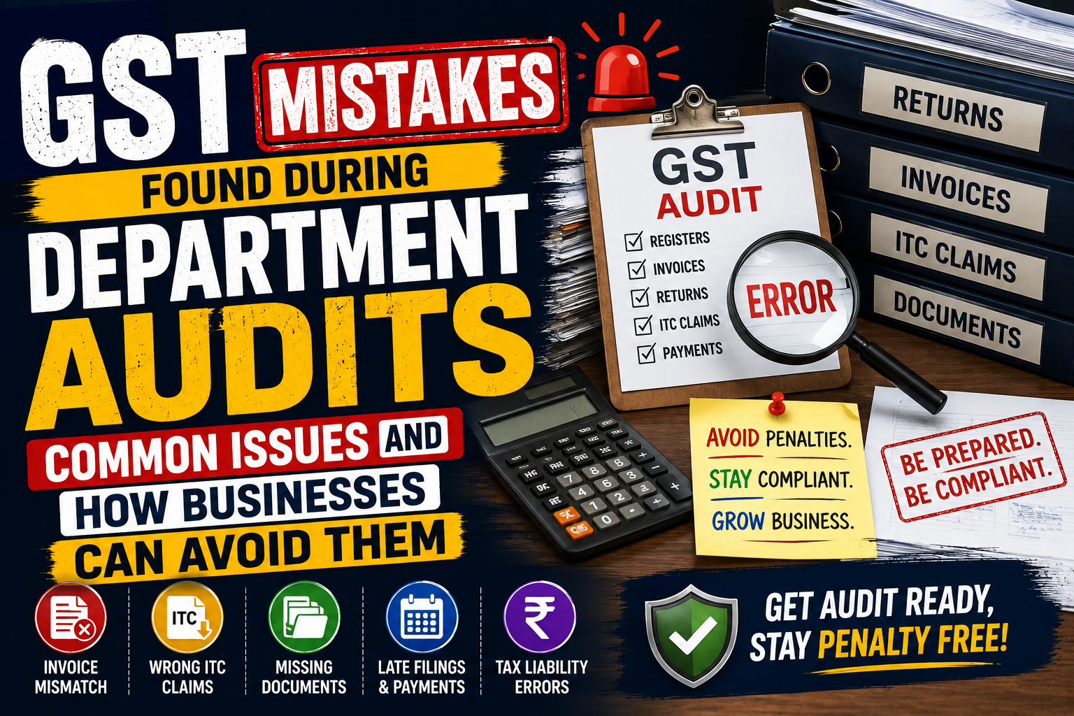 GST Mistakes Found During Department Audits: Common Issues And How Businesses Can Avoid Them